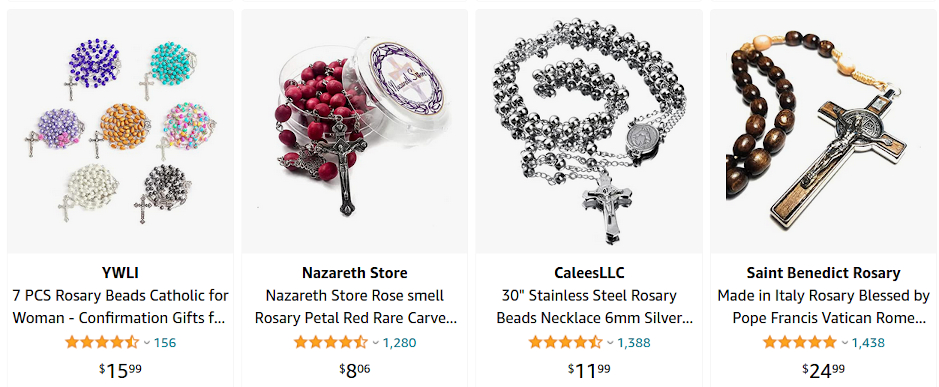 Rossary Beads at Amazon